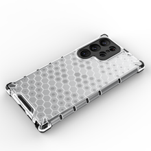Заредете изображение във визуализатора на галерията – Honeycomb case for Samsung Galaxy S23 Ultra armored hybrid cover transparent
