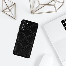 Заредете изображение във визуализатора на галерията – Leather 3D Case for Samsung Galaxy S21 FE design 3 black
