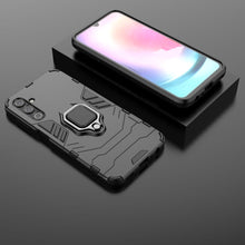 Заредете изображение във визуализатора на галерията – Ring Armor case for Samsung Galaxy A24 4G armored cover magnetic holder ring black
