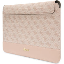 Заредете изображение във визуализатора на галерията – Original GUESS Laptop Sleeve 4G Stripe Metal Logo GUCS14PS4SGP 14 inches pink
