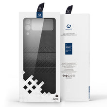 Заредете изображение във визуализатора на галерията – Dux Ducis Bril case for Samsung Galaxy Z Flip 3 cover made of ecological leather black
