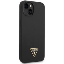 Заредете изображение във визуализатора на галерията – Guess GUHCP14MSLTGK iPhone 14 Plus 6.7" black/black hardcase Silicone Triangle
