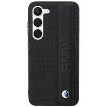 Заредете изображение във визуализатора на галерията – Original faceplate case BMW BMHCS23M22RDPK for SAMSUNG S23 Plus (Textured and Big Logo Stripe / black)
