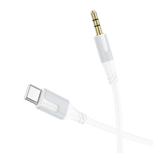 Заредете изображение във визуализатора на галерията – Borofone Cable BL19 Creator - jack 3,5mm to Type C - 1 metre white
