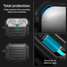 Заредете изображение във визуализатора на галерията – Spigen TOUGH ARMOR MAG MAGSAFE Apple AIRPODS PRO 1 / 2 BLACK
