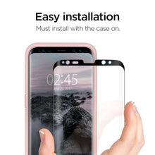 Заредете изображение във визуализатора на галерията – SZKŁO HARTOWANE SPIGEN GLAS.TR CASE FRIENDLY GALAXY S8 BLACK
