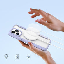Заредете изображение във визуализатора на галерията – iPhone 15 Pro Magnetic MagSafe Flip Case Dux Ducis Skin X Pro - Purple
