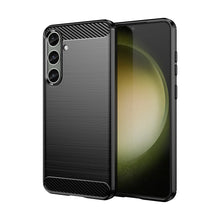 Заредете изображение във визуализатора на галерията – Case for Carbon Case Samsung Galaxy S24+ flexible silicone carbon cover - black
