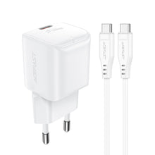 Заредете изображение във визуализатора на галерията – Acefast A73 Mini PD 20W GaN wall charger + USB-C cable - white
