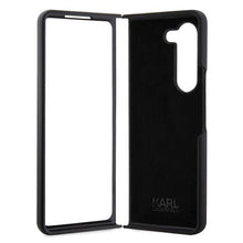 Заредете изображение във визуализатора на галерията – Karl Lagerfeld KLHCZFD5SNIKBCK Z Fold5 hardcase black/black Silicone Ikonik
