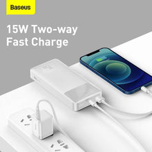 Заредете изображение във визуализатора на галерията – Power bank baseus bipow - 20 000mah lcd quick charge pd15w white ppdml-j02 - TopMag
