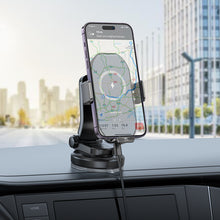 Заредете изображение във визуализатора на галерията – Borofone Car holder BH206 Rusher with induction charging to dashboard black
