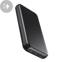 Заредете изображение във визуализатора на галерията – Choetech powerbank 10000mAh 18W QC PD USB / USB C black
