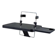Заредете изображение във визуализатора на галерията – Car steering wheel tray and seat back tray table 2in1 for laptop food drink hm-1504b - TopMag
