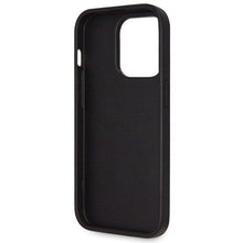 Заредете изображение във визуализатора на галерията – Original faceplate case GUESS GUHCP14LP4TDSCPK for iPhone 14 PRO (Metal Logo Starss Crossbody / black)
