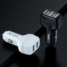 Заредете изображение във визуализатора на галерията – HOCO łcar charger 2xUSB + cable Micro 2,4A Leader Z36 black
