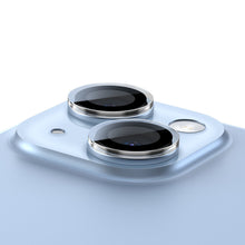 Заредете изображение във визуализатора на галерията – Baseus tempered glass for iPhone 14 / iPhone 14 Plus camera lenses transparent + cleaning kit
