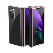 Заредете изображение във визуализатора на галерията – Plating Case hard case Electroplating frame Cover for Samsung Galaxy Z Fold 2 5G pink
