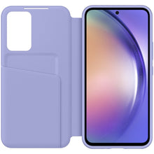 Заредете изображение във визуализатора на галерията – Samsung Smart View Wallet Case for Samsung Galaxy A54 5G cover with smart flip window card wallet blue (EF-ZA546CVEGWW)

