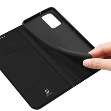 Заредете изображение във визуализатора на галерията – Dux Ducis Skin Pro case for Motorola Edge 30 Neo flip cover card wallet stand black
