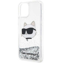 Заредете изображение във визуализатора на галерията – Karl Lagerfeld KLHCP12MLNHCCS iPhone 12/ 12 Pro 6.1" silver/silver hardcase Glitter Choupette Head
