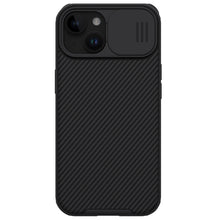 Заредете изображение във визуализатора на галерията – Nillkin CamShield Pro Magnetic Case for iPhone 15 with camera cover - black
