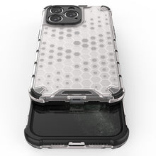 Заредете изображение във визуализатора на галерията – Honeycomb case for iPhone 14 Pro armored hybrid cover transparent
