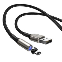Заредете изображение във визуализатора на галерията – Baseus Zinc magnetic USB cable - Lightning 1.5A 2m black (CALXC-I01)
