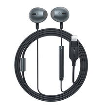 Заредете изображение във визуализатора на галерията – Acefast L1 in-ear headphones with 1.2 m Lightning connector - black
