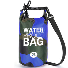 Заредете изображение във визуализатора на галерията – Waterproof Dry Bag Type 1 2L blue camouflage
