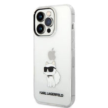 Заредете изображение във визуализатора на галерията – Karl Lagerfeld KLHCP14XHNCHTCT iPhone 14 Pro Max 6.7&quot; transparent hardcase Ikonik Choupette
