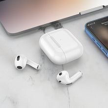 Заредете изображение във визуализатора на галерията – Hoco wireless headset stereo tws ew26 true metall white - TopMag
