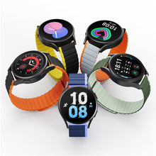 Заредете изображение във визуализатора на галерията – Universal Magnetic Strap Samsung Galaxy Watch 3 45mm / S3 / Huawei Watch Ultimate / GT3 SE 46mm Dux Ducis Strap (22mm LD Version) - Gray Orange
