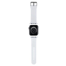 Заредете изображение във визуализатора на галерията – Karl Lagerfeld 3D Rubber Karl Head strap for Apple Watch 38/40/41mm - white
