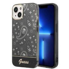 Заредете изображение във визуализатора на галерията – Original faceplate гръб guess guhcp14shgbnhk за iphone 14 (electro cam paisley / black)
