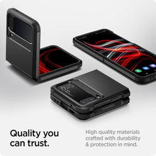 Заредете изображение във визуализатора на галерията – SPIGEN Tough Armor гръб за SAMSUNG Z FLIP 4 черен - TopMag
