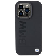 Заредете изображение във визуализатора на галерията – Original Case BMW Leather Hot Stamp BMHCP15XSLLBK for Iphone 15 Pro Max Black
