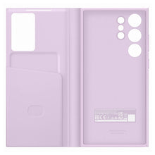 Заредете изображение във визуализатора на галерията – Samsung Smart View Wallet Case for Samsung Galaxy S23 Ultra Cover with Smart Flip Window Card Wallet Lilac (EF-ZS918CVEGWW)
