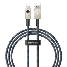Заредете изображение във визуализатора на галерията – USB cable - Lightning Baseus Unbreakable 2.4A 480Mbps 1m - white
