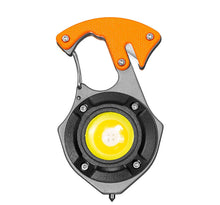 Заредете изображение във визуализатора на галерията – Mini flashlight LED keychain W5143 Type C with 2 screwdriver bits orange
