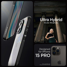 Заредете изображение във визуализатора на галерията – Spigen ULTRA HYBRID IPHONE 15 PRO FROST BLACK
