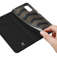 Заредете изображение във визуализатора на галерията – Dux Ducis Skin Pro Case For Xiaomi Redmi Note 11E /Redmi 10 5G / Redmi 10 Prime+ 5G / Poco M4 5G Cover Flip Card Wallet Stand Black
