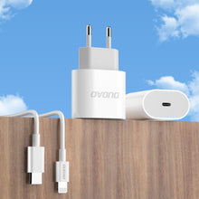 Заредете изображение във визуализатора на галерията – Dudao A8SEU PD USB-C Charger +PD cable 20W White

