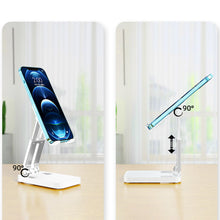 Заредете изображение във визуализатора на галерията – Folding phone stand for tablet (K15) - white
