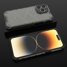 Заредете изображение във визуализатора на галерията – Honeycomb case for iPhone 14 Pro Max armored hybrid cover black
