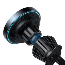 Заредете изображение във визуализатора на галерията – Joyroom magnetic car holder 15W wireless charger for air vent black (JR-ZS240)
