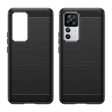 Заредете изображение във визуализатора на галерията – Carbon Case case for Xiaomi 12T Pro / Xiaomi 12T flexible silicone carbon cover black
