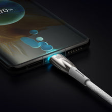 Заредете изображение във визуализатора на галерията – Baseus Glimmer Series cable with fast charging USB-C 480Mb/s PD 100W 1m white
