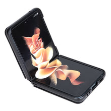 Заредете изображение във визуализатора на галерията – Nillkin Qin Vegan Leather Case for Samsung Galaxy Z Flip 4 cover made of ecological leather stand black
