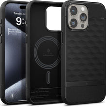 Заредете изображение във визуализатора на галерията – CASEOLOGY PARALLAX MAG MAGSAFE IPHONE 15 PRO MATTE BLACK
